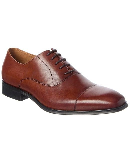 Dune Brown Leather Oxford for men