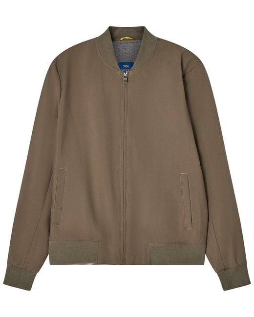Robert Talbott Brown Jackson Baseball Jacket for men