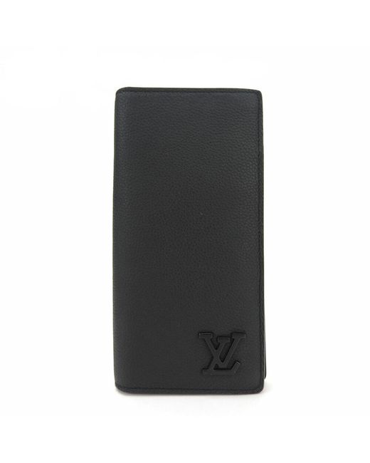 Louis Vuitton Black Brazza Leather Wallet (pre-owned) for men