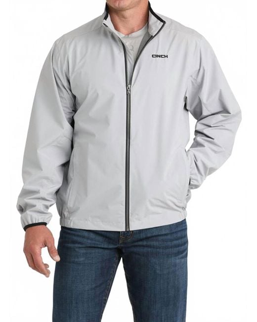 Cinch Gray Light Golf Active Zip Jacket for men
