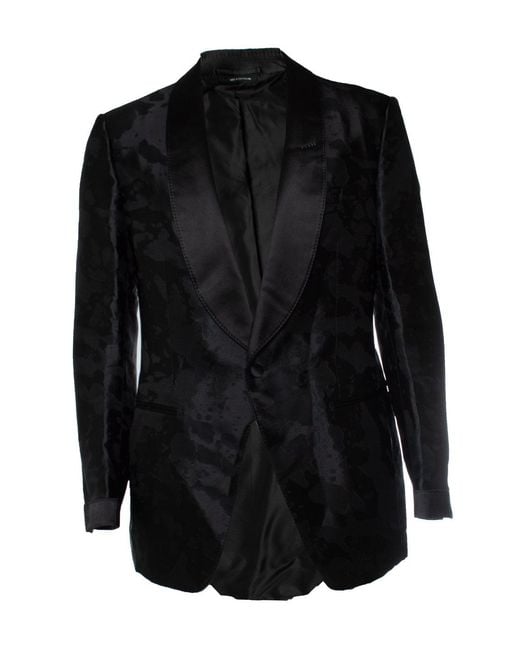 Tom Ford Black Camo Blazer for men