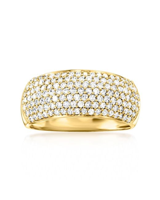 Ross-Simons Metallic Pave Diamond Ring