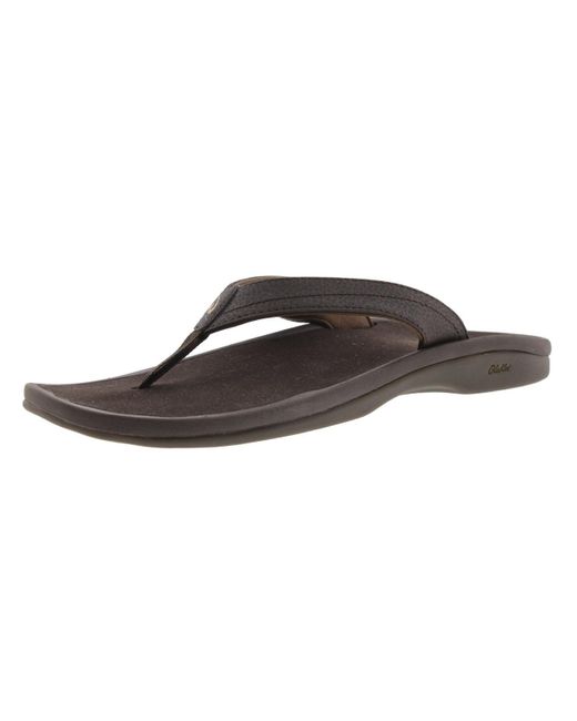 Olukai Brown Ohana Thong Sandals Flip-flops