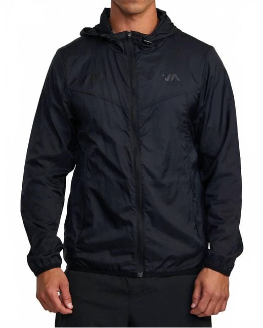 RVCA Men's Blue Runner Lightweight Training Jacket