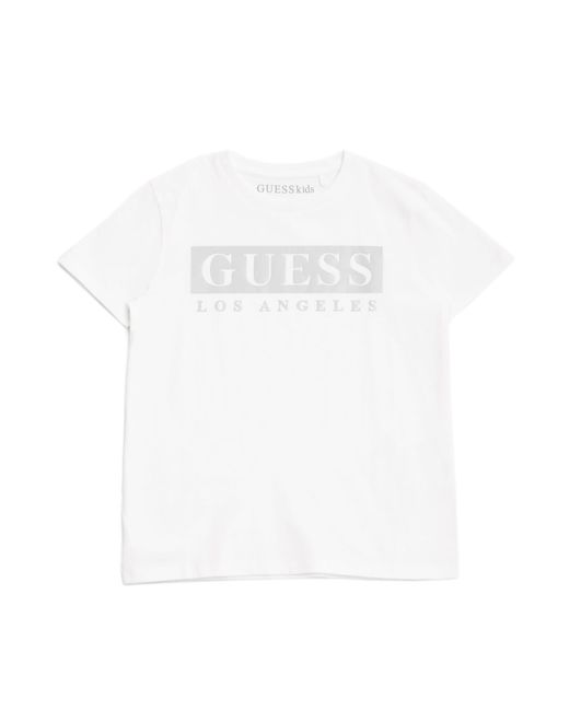 Guess White Greg Logo Tee (2-6) for men