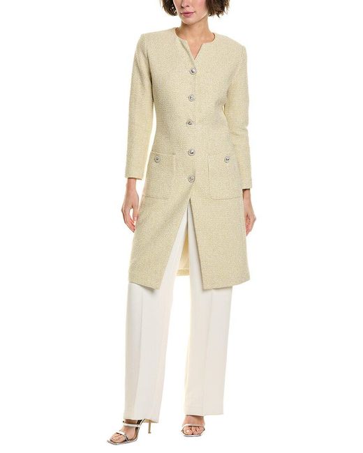 St. John Natural Tweed Coat