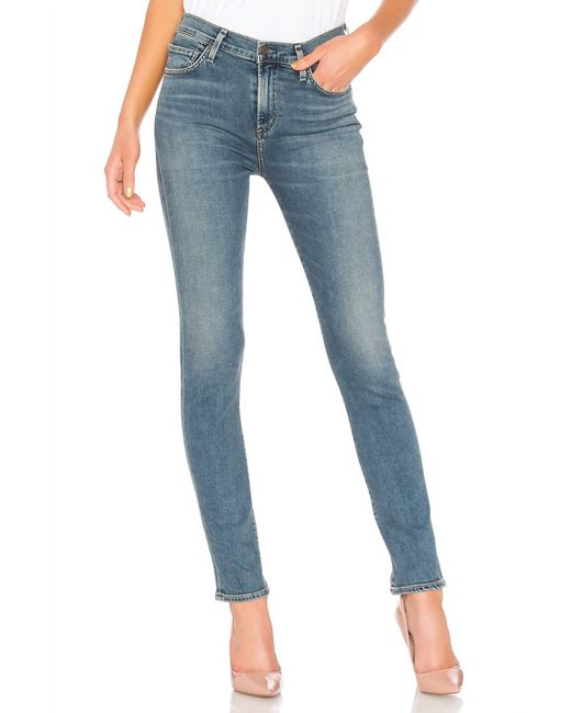 Citizens of Humanity Blue Harlow High Rise Slim Straight Jean