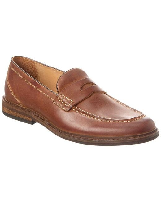 Warfield & Grand Brown Grant Leather Loafer for men
