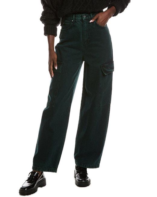 Sandro Black Denim Cargo Pant