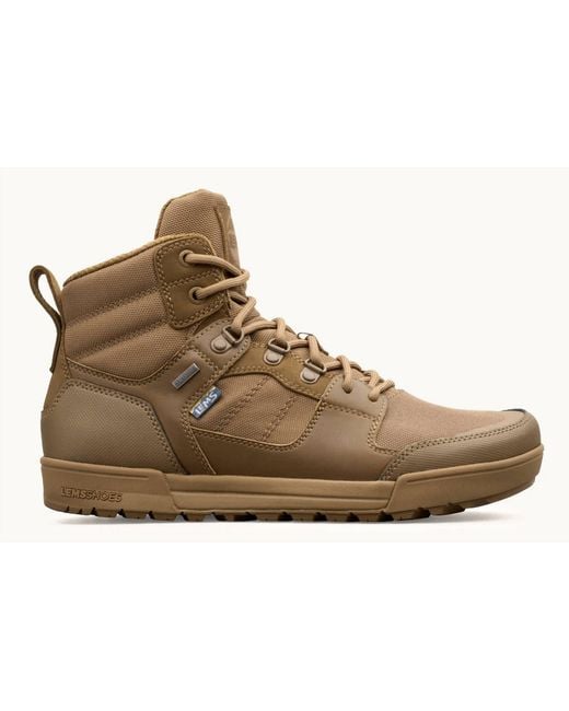 Lems Shoes Brown Outlander Waterproof Boot for men