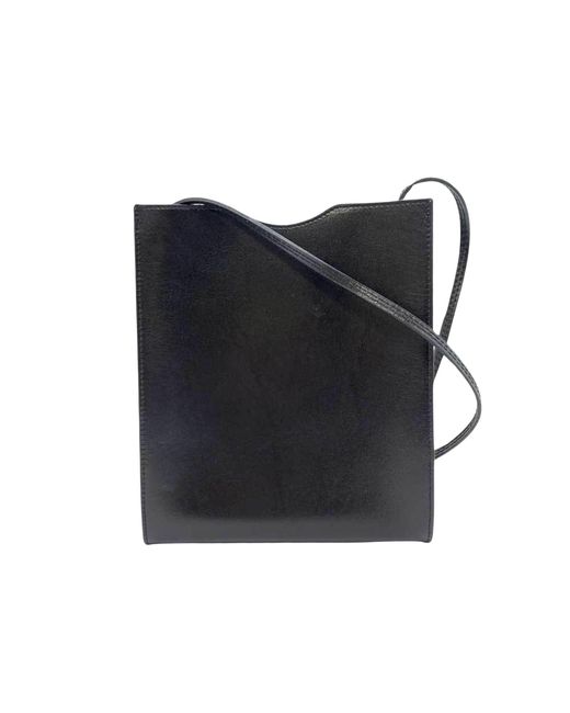 Hermès Black Onimetou Leather Shoulder Bag (pre-owned)