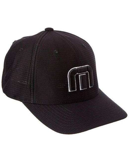 Travis Mathew Black B-Bahamas Fitted Hat for men