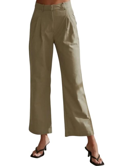 Crescent Natural Linen Blend Trouser