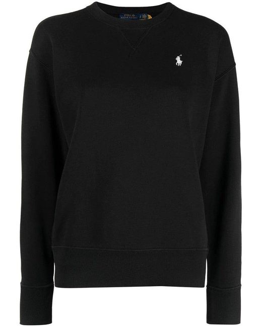 Polo Ralph Lauren Black Classic Crew Neck Sweater