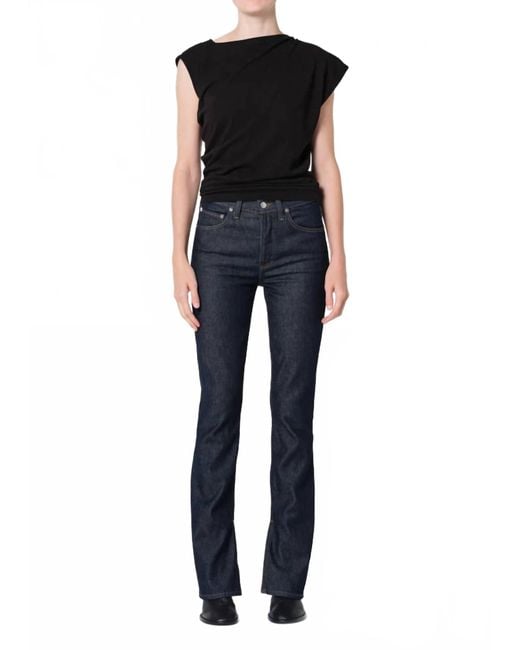 Agolde Black Ingram Split Skinny Jean