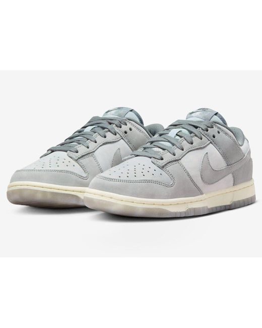 Nike Metallic Dunk Low Fv1167-001 Cool Gray Leather Sneaker Shoes Size 12.5 Hot48