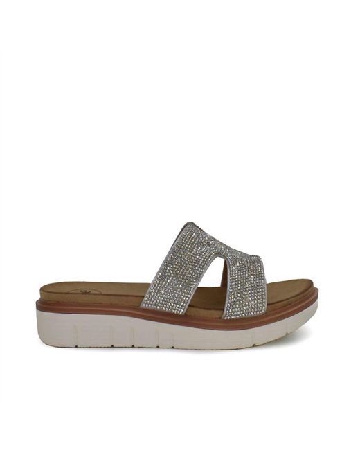Exe' Gray Suzanne Flatform Sandal