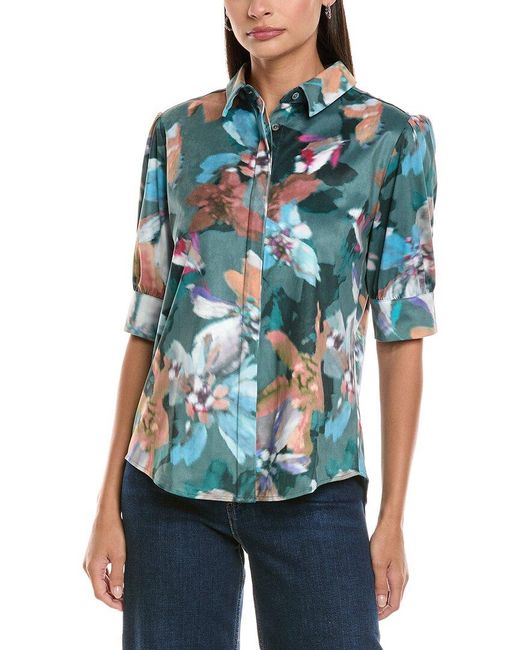 tyler boe Blue Alice Microsuede Shirt