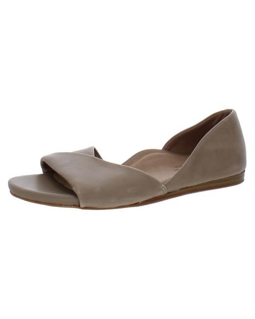Softwalk® Brown Cypress Leather Slip-on Slide Sandals