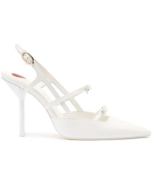 Larroude White Larroudé Brooks Patent Pump
