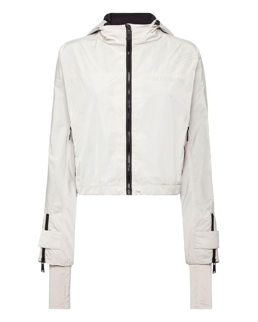 Philipp Plein White Hooded Active Jacket Ls Scratch