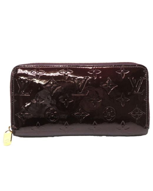 Louis Vuitton Metallic Zippy Wallet Patent Leather Wallet (pre-owned)