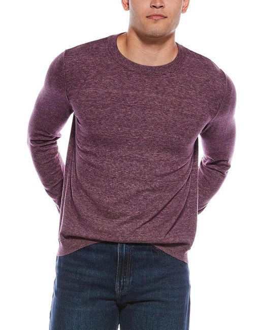 Autumn Cashmere Purple Crewneck Sweatshirt for men