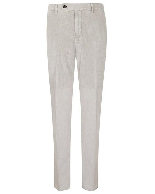 Incotex Gray Slim Fit Prince Of Wales Patterned Pants for men