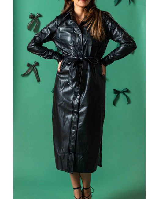 chinese dress ladies ONYX FAUX LEATHER DRESS – LARE Boutique