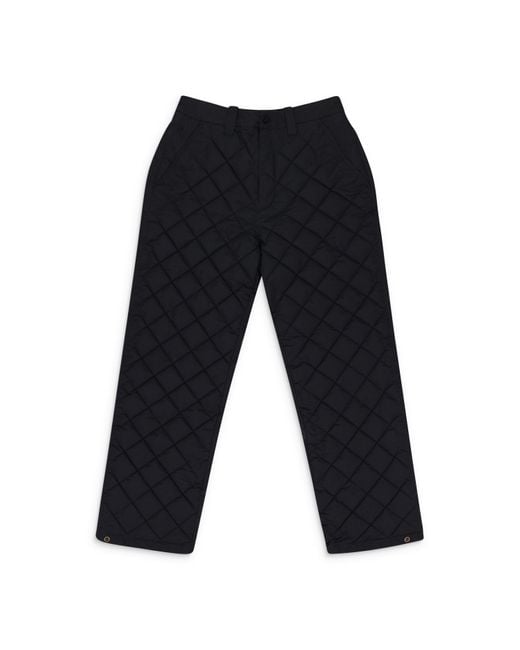 Aimé Leon Dore Black Fw23 Nylon Quilted Pants for men