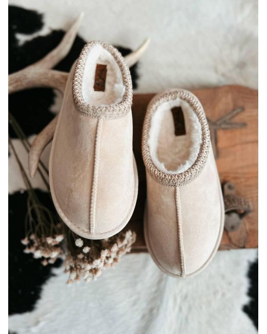 Very G Natural Sparks Fuzzy Slippers