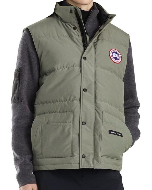 Canada Goose Gray Freestyle Crew Vest for men