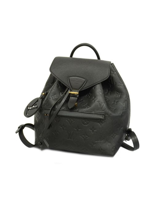 Louis Vuitton Montsouris Canvas Backpack Bag (preowned) in Black Lyst