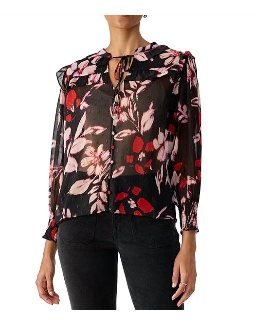 Sanctuary Red Winter Wish Blouse