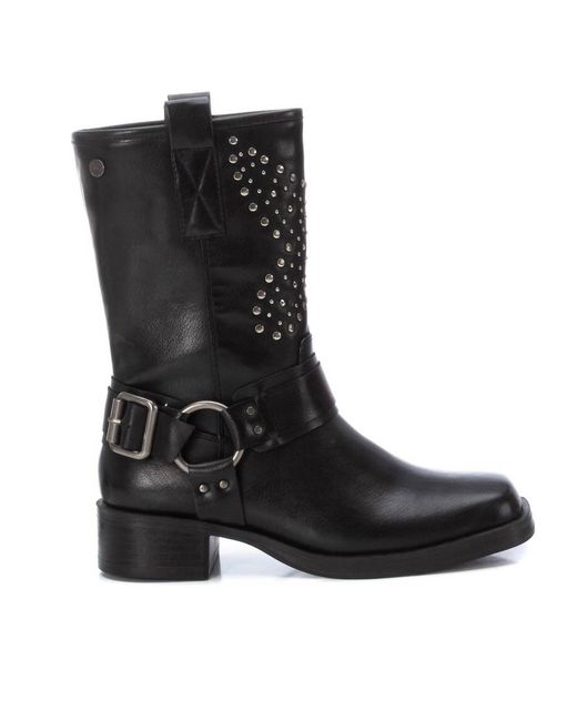 Xti Black Biker Boots