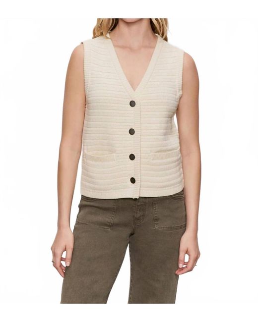 Sanctuary Natural Textured Sweater Vest