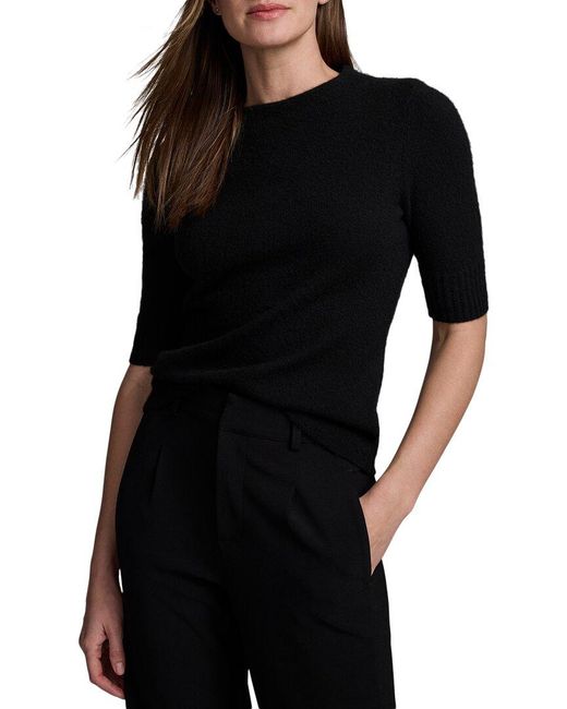 NIC+ZOE Black Luxe Cashmere Mock Neck Sweater