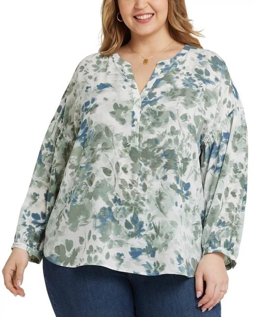 NYDJ Green Pheasant Top