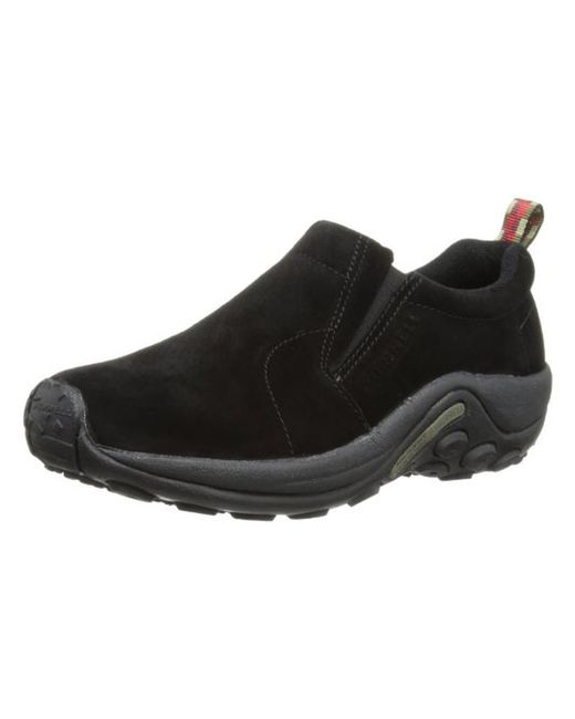 Merrell Jugle Moc Suede Slip On Casual Shoes in Black for Men | Lyst