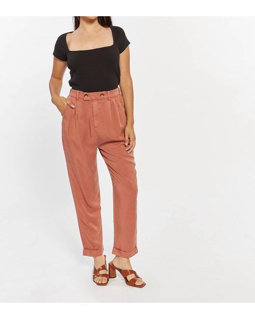 Thread & Supply Red Reagan Trousers