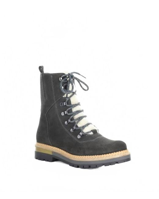 Bos. & Co. Blue Ada Round Toe Suede Boots