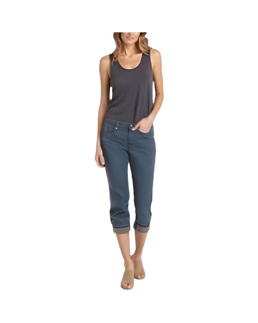 NYDJ Blue Marilyn Cuffed Denim Cropped Jeans