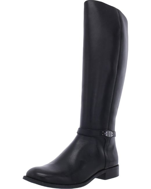 Michael Kors Finley Boot Leather Tall Knee-high Boots in Black | Lyst