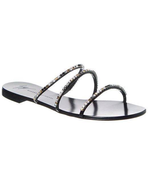 Giuseppe Zanotti White Roll Sandal