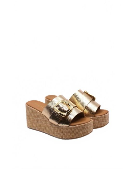 Chocolat Blu Metallic Jana Sandal