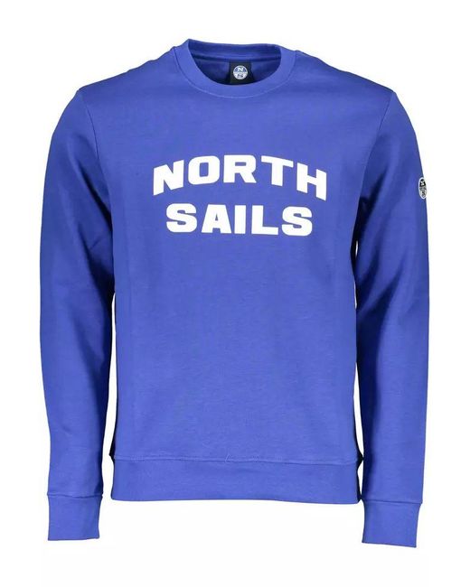 North Sails Blue Cotton Sweater for men