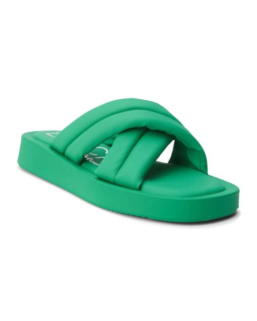 Matisse Green Piper Slide Sandal