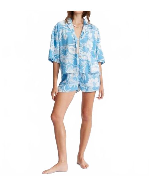 Billabong Blue All Good Button-Down Top