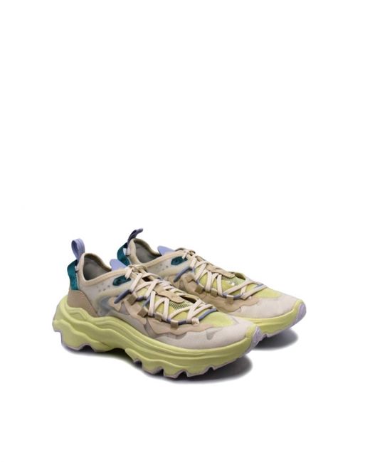 Sorel Kinetic Breakthru Tech Lace Sneaker In Endive/bleached