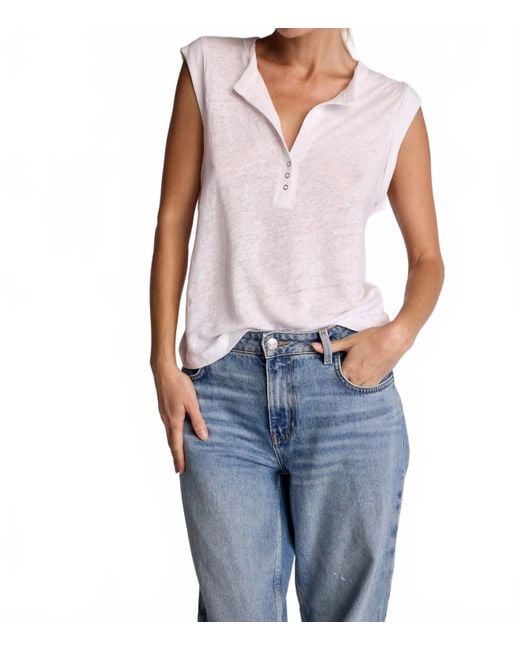 Sundays Blue Linen Sky Tee